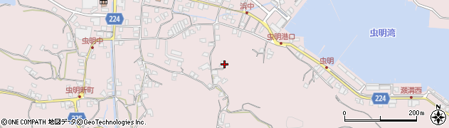 岡山県瀬戸内市邑久町虫明3192周辺の地図