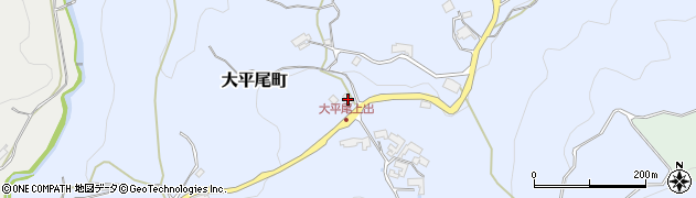 奈良市　興東公民館大平尾分館周辺の地図