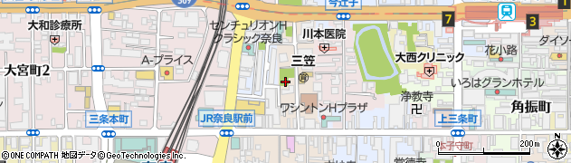奈良県奈良市西之阪町周辺の地図