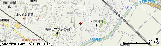 兵庫県明石市大久保町西島174周辺の地図