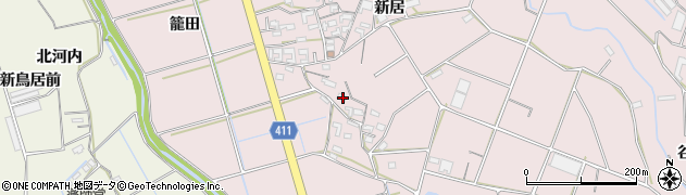 愛知県豊橋市老津町新居264周辺の地図