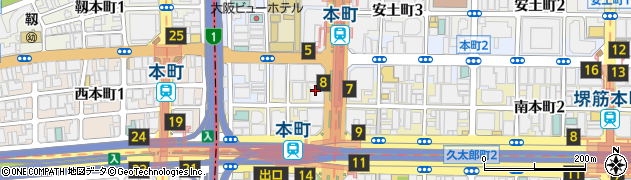 みずほ証券株式会社　大阪営業第二部周辺の地図