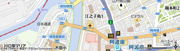 関西マツダ阿波座店周辺の地図