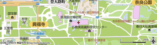 奈良国立博物館周辺の地図