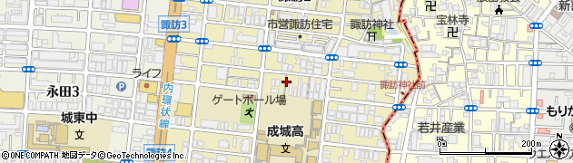 大阪府大阪市城東区諏訪周辺の地図