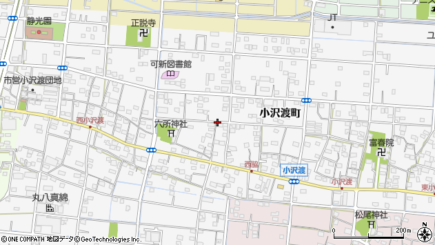 〒432-8063 静岡県浜松市中央区小沢渡町の地図