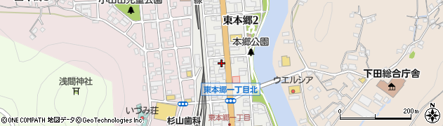 有限会社賀茂クリーニング　下田西中店周辺の地図