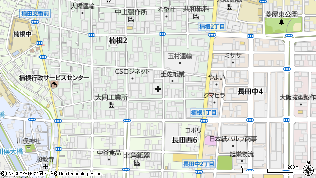 〒577-0006 大阪府東大阪市楠根の地図