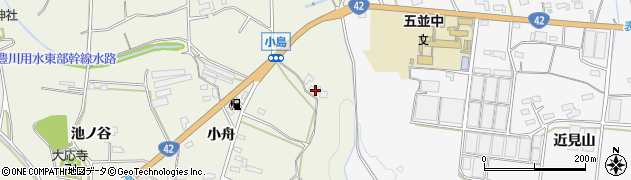 愛知県豊橋市小島町（芋ケ谷）周辺の地図