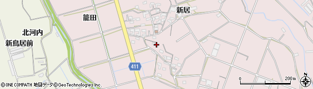 愛知県豊橋市老津町新居277周辺の地図