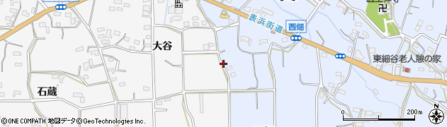 愛知県豊橋市細谷町（西畑）周辺の地図