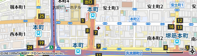 セントレジスホテル大阪周辺の地図