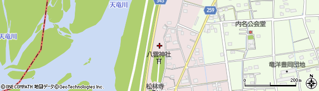 静岡県磐田市川袋87周辺の地図