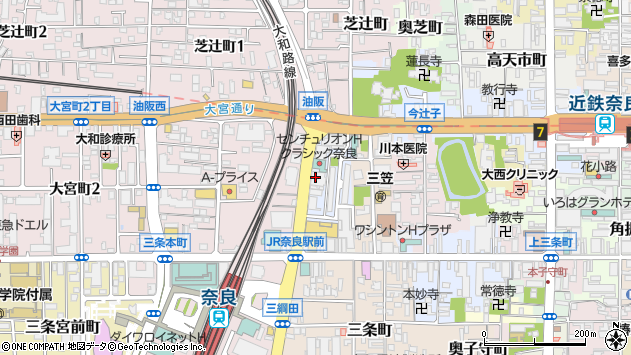 〒630-8247 奈良県奈良市油阪町の地図
