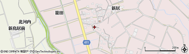 愛知県豊橋市老津町新居280周辺の地図