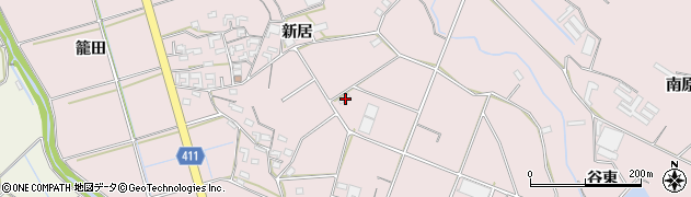 愛知県豊橋市老津町新居211周辺の地図
