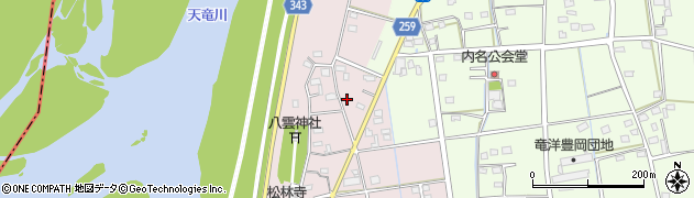 静岡県磐田市川袋92周辺の地図