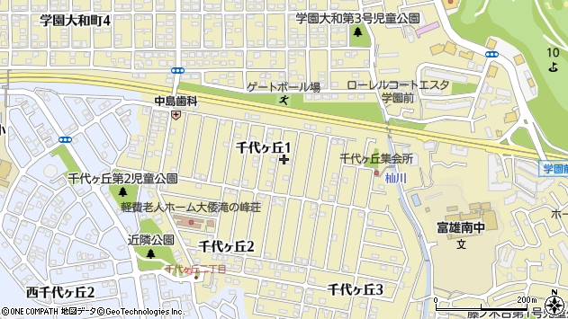 〒631-0045 奈良県奈良市千代ヶ丘の地図