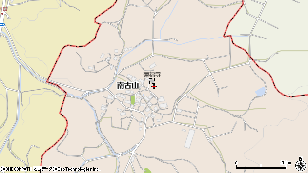 〒518-0601 三重県名張市南古山の地図