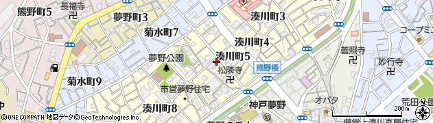 神戸湊川郵便局 ＡＴＭ周辺の地図