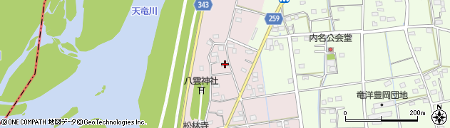 静岡県磐田市川袋179周辺の地図