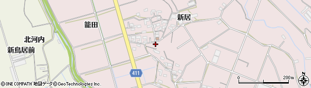 愛知県豊橋市老津町新居278周辺の地図