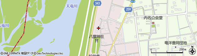 静岡県磐田市川袋181周辺の地図