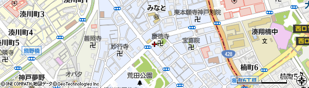 兵庫県神戸市兵庫区荒田町周辺の地図