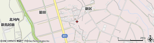 愛知県豊橋市老津町新居275-1周辺の地図