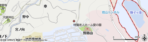 兵庫県神戸市須磨区車（潰淵）周辺の地図