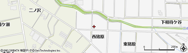 愛知県豊橋市西七根町（西猪原）周辺の地図