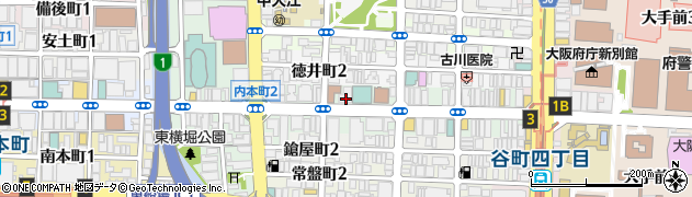 大阪府大阪市中央区内本町2丁目1-13周辺の地図