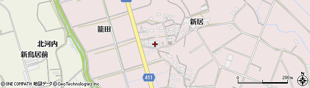 愛知県豊橋市老津町新居149周辺の地図