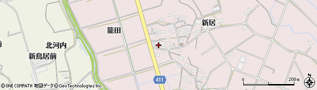 愛知県豊橋市老津町新居142周辺の地図