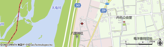 静岡県磐田市川袋177周辺の地図