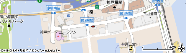 兵庫県神戸市中央区新港町周辺の地図