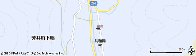 岡山県井原市芳井町下鴫2985周辺の地図