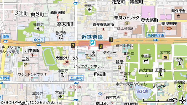 〒630-8225 奈良県奈良市西御門町の地図