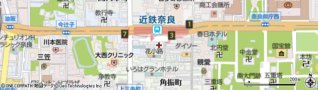 奈良県奈良市西御門町周辺の地図