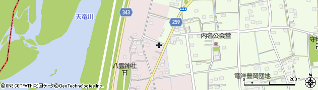 静岡県磐田市川袋328周辺の地図