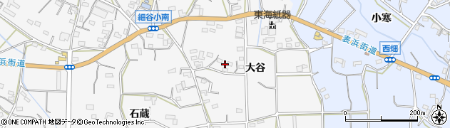 愛知県豊橋市細谷町大谷周辺の地図