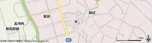 愛知県豊橋市老津町新居150周辺の地図