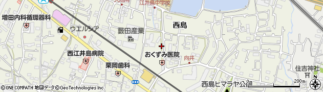 兵庫県明石市大久保町西島361周辺の地図
