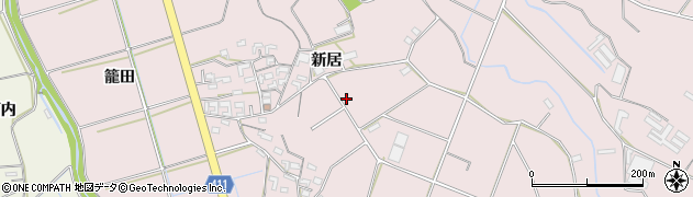 愛知県豊橋市老津町新居189-2周辺の地図
