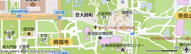 奈良県奈良市春日野町50周辺の地図