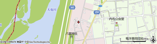 静岡県磐田市川袋176周辺の地図