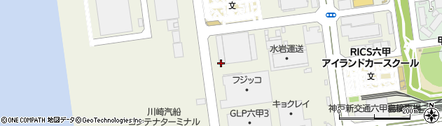 兵庫県神戸市東灘区向洋町西周辺の地図
