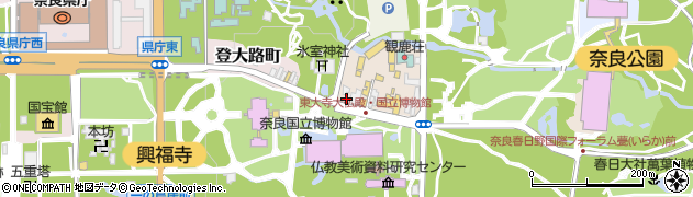 奈良県奈良市春日野町3周辺の地図