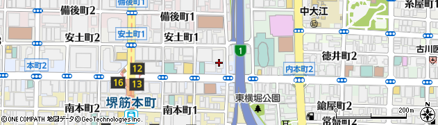 大阪市公設市場連合会周辺の地図