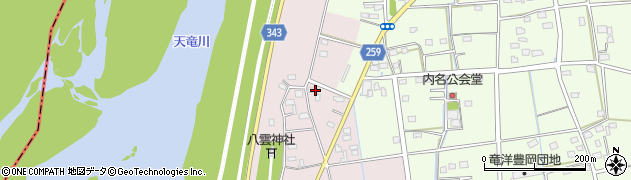 静岡県磐田市川袋310周辺の地図